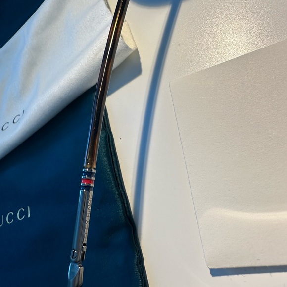 Gucci Sunglasses w flex Hinge made in Italy ULP01ayxen authentic w cloth & Case - Picture 8 of 16
